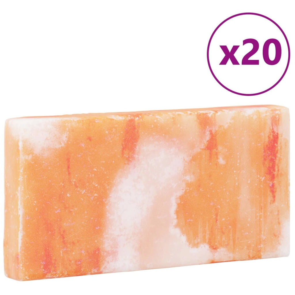 Pietre di Sale 20 pcs Rosa 20 x 2,5 x 10 cm Sale Rock