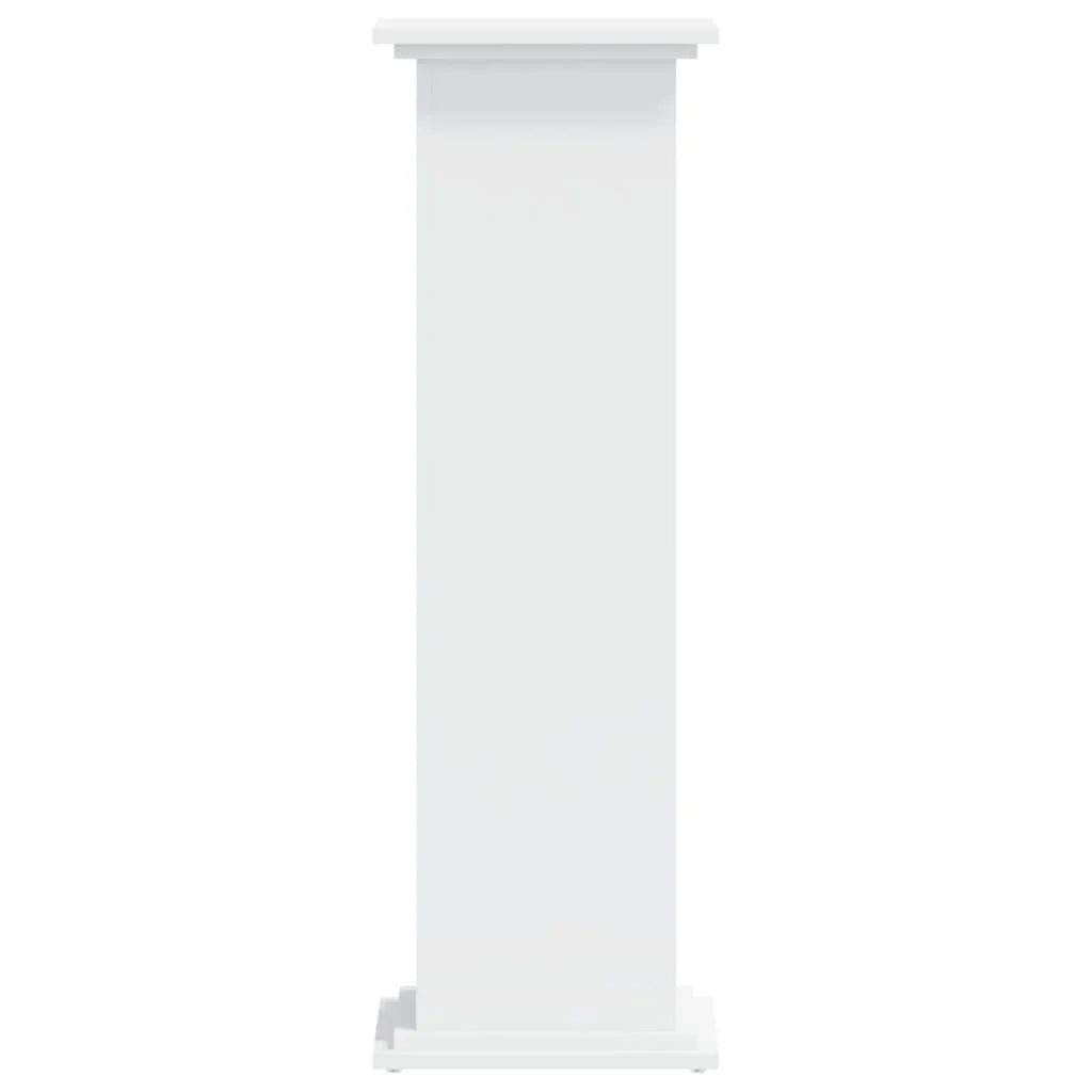 Portavasi mobiletto portafiori 33 x 33 x 100 cm legno ingegnerizzato bianco 02_0045140