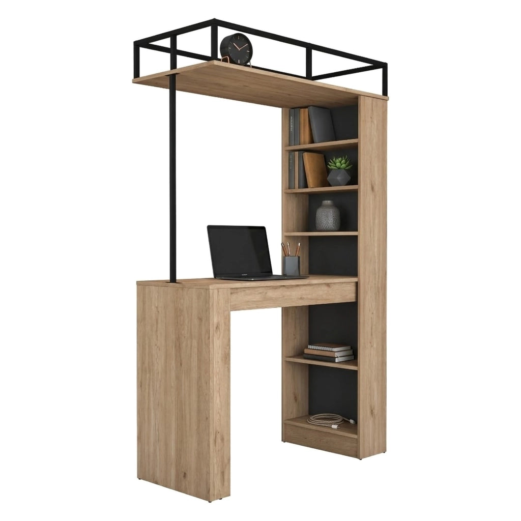 Ezzelini, Tavolo Fisso 2 Posti, 120x56x199h cm Marrone Rovere