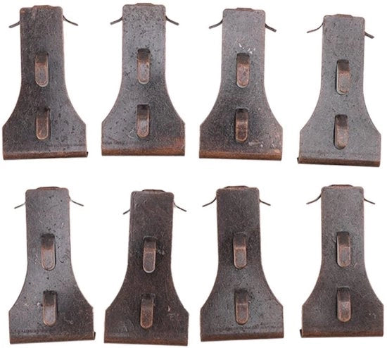Clip per muratura in acciaio - 8 pezzi - senza perforazione - per muratura 2 1/4 pollici fino a 2 3/8 pollici - installazione facile - clip per muratura in pietra