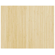 Tappeto del soggiorno | Tappeto Rettangolare Natura Chiaro 80x100 cm in Bamb¨´
