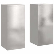 Supporto per piante | Sostegno per piante 2 pz Argento 24 x 24 x 55 cm