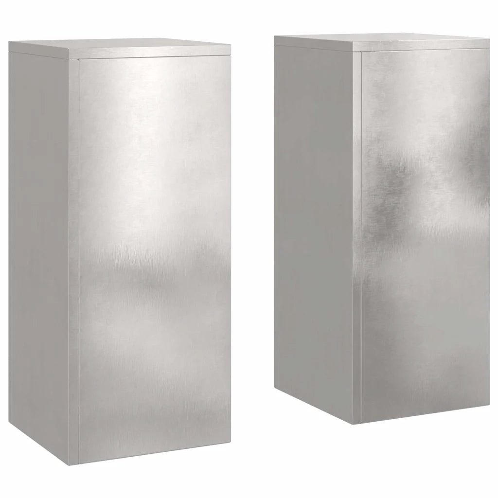 Supporto per piante | Sostegno per piante 2 pz Argento 24 x 24 x 55 cm