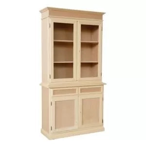 Cristalliera in legno 2 ante arte povera l.105 p.42 h.205 - Mobili 2G