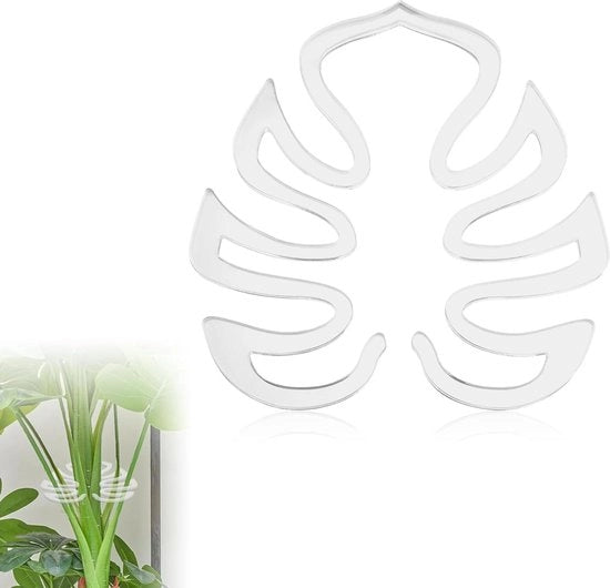 Stand per piante a forma di foglia in acrilico con accessori per la crescita delle piante per interni ed esterni