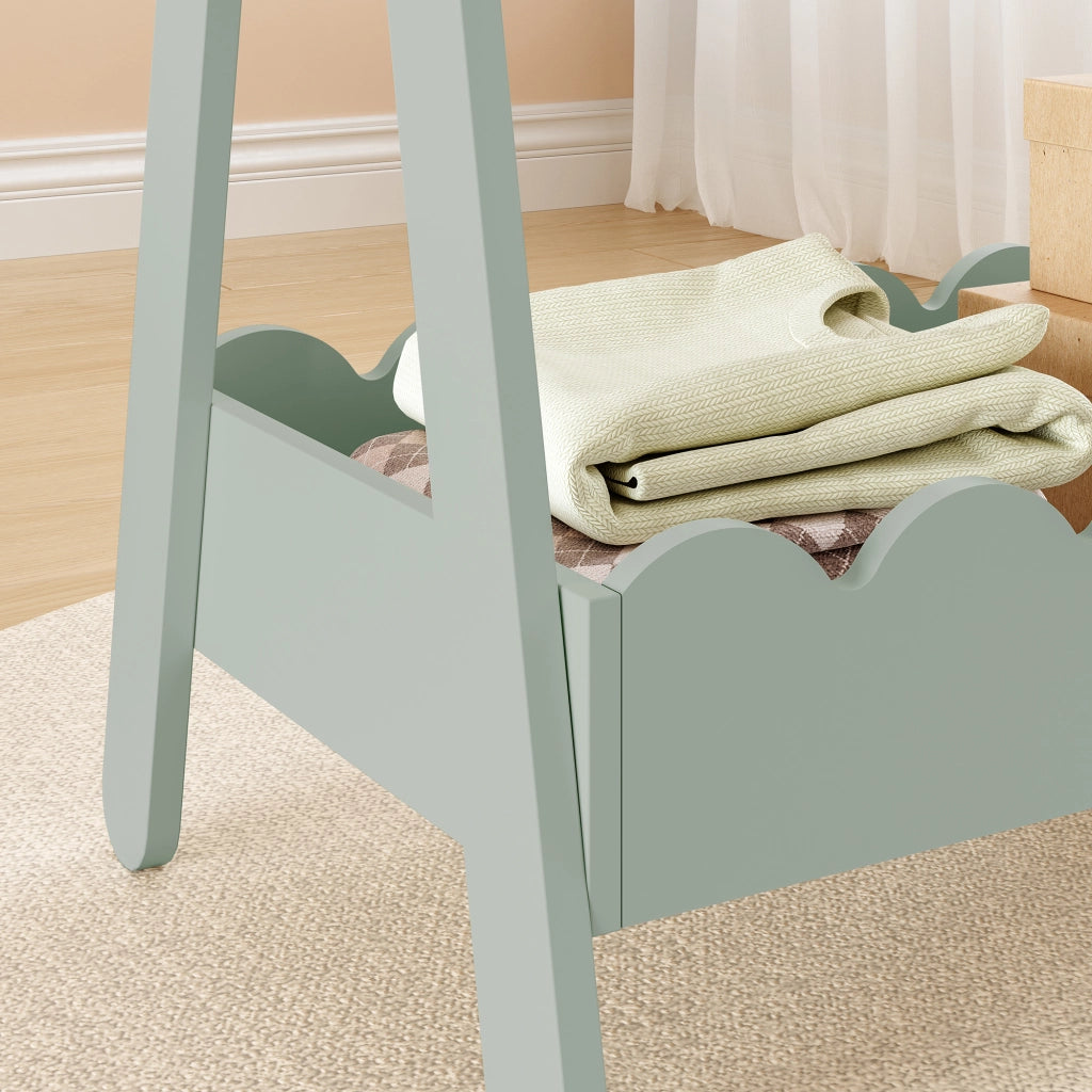 Stand Appendiabiti Vestnes a Forma di Capanna per Cameretta 99 x 66 x 38 cm - Menta Verde [en.casa]