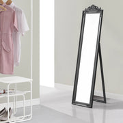 Specchio da Terra Arezzo a Figura Intera 160 x 40 cm Cornice in Eucalipto - Grigio scuro [en.casa]