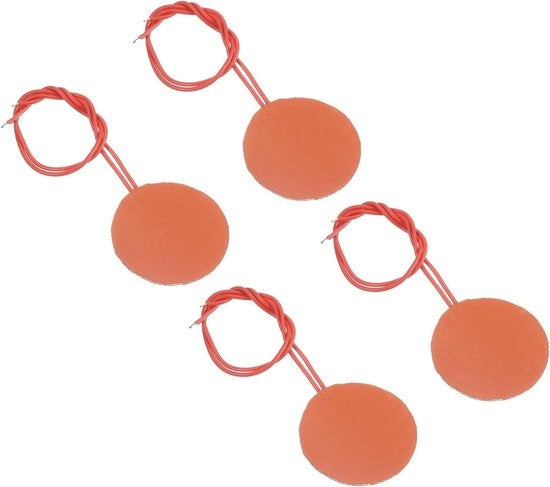 Matrice di riscaldamento in silicone 12V 5W, 50mm, 4 pezzi, temperatura costante