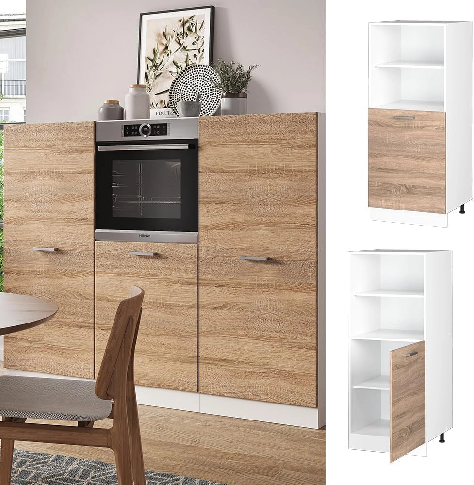 Mobile per forno da incasso R-Line, Sonoma, 60 cm, per la libera combinazione all'interno di sistemi cucina modulari