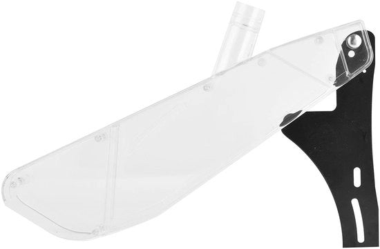 Protezione per Tornio a Cricchetto - Telaio Acrilico di Alta Qualità - Protezione Stoffa per Lame - Translucido - Forma R - Protezione per Incavi - Adatto per 10-25 cm - Protezione per Tornio