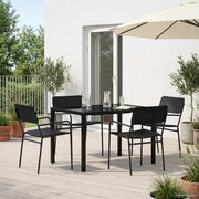 Set Mobili da Esterno 5 pz Antracite Acciaio 3422871