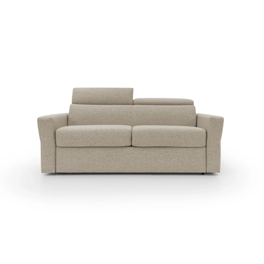 Avalon Divano letto con materasso H18 200 cm (mat. 140x197 cm) beige
