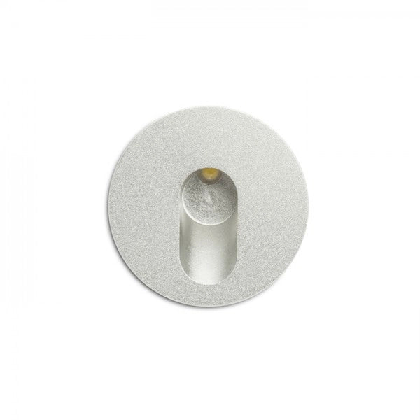 Lampada faretto MEMPHIS R da incasso a parete grigio argento 230V LED 3W 60° 3000K