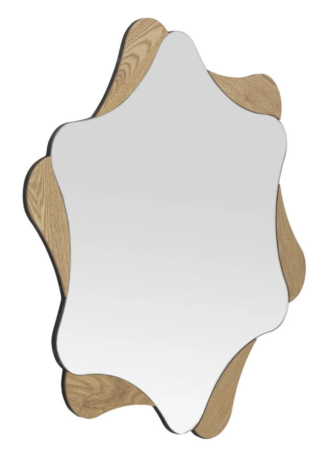 Specchio da Muro Star 80x1x80 cm in MDF e Specchio Naturale