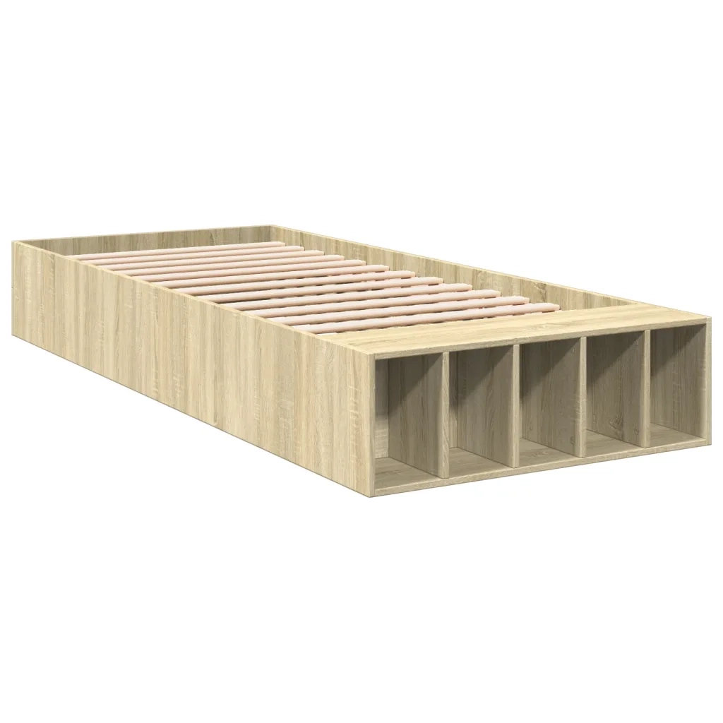 Giroletto-Struttura Letto Rovere Sonoma 75x190 cm in Legno Multistrato 964520