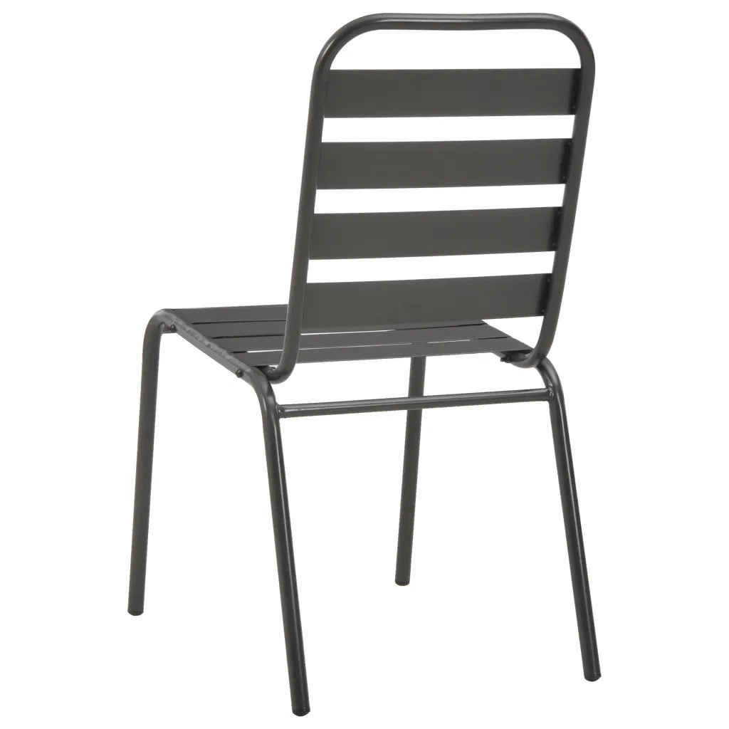 Set da Pranzo da Giardino 7 pz in Acciaio Grigio Scuro cod mxl 73530