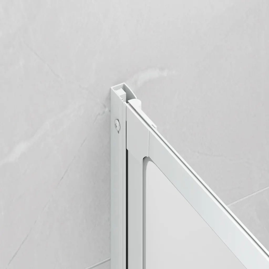 Doccia da bagno a parete 141 x 132 cm 3 Pannelli pieghevoli 140785