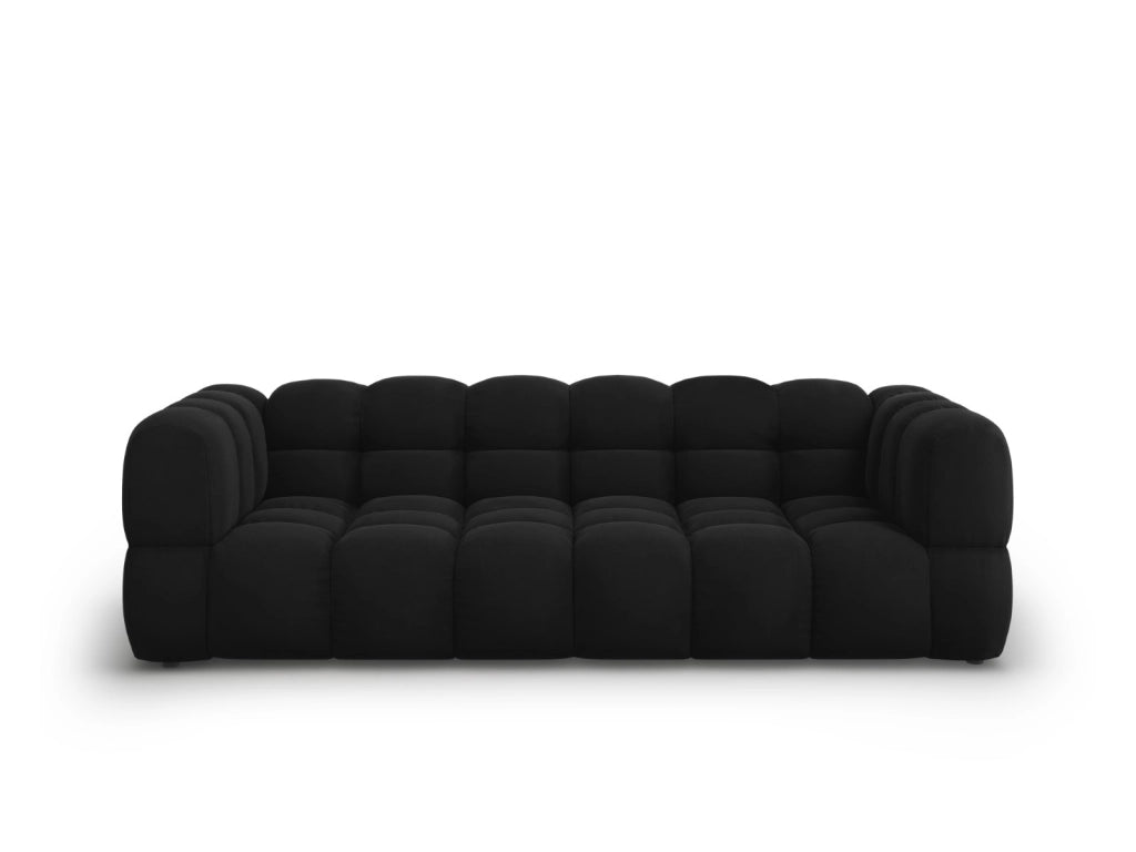 Cosmopolitan Design - Divano modulare "Sky" 4 posti in velluto nero 