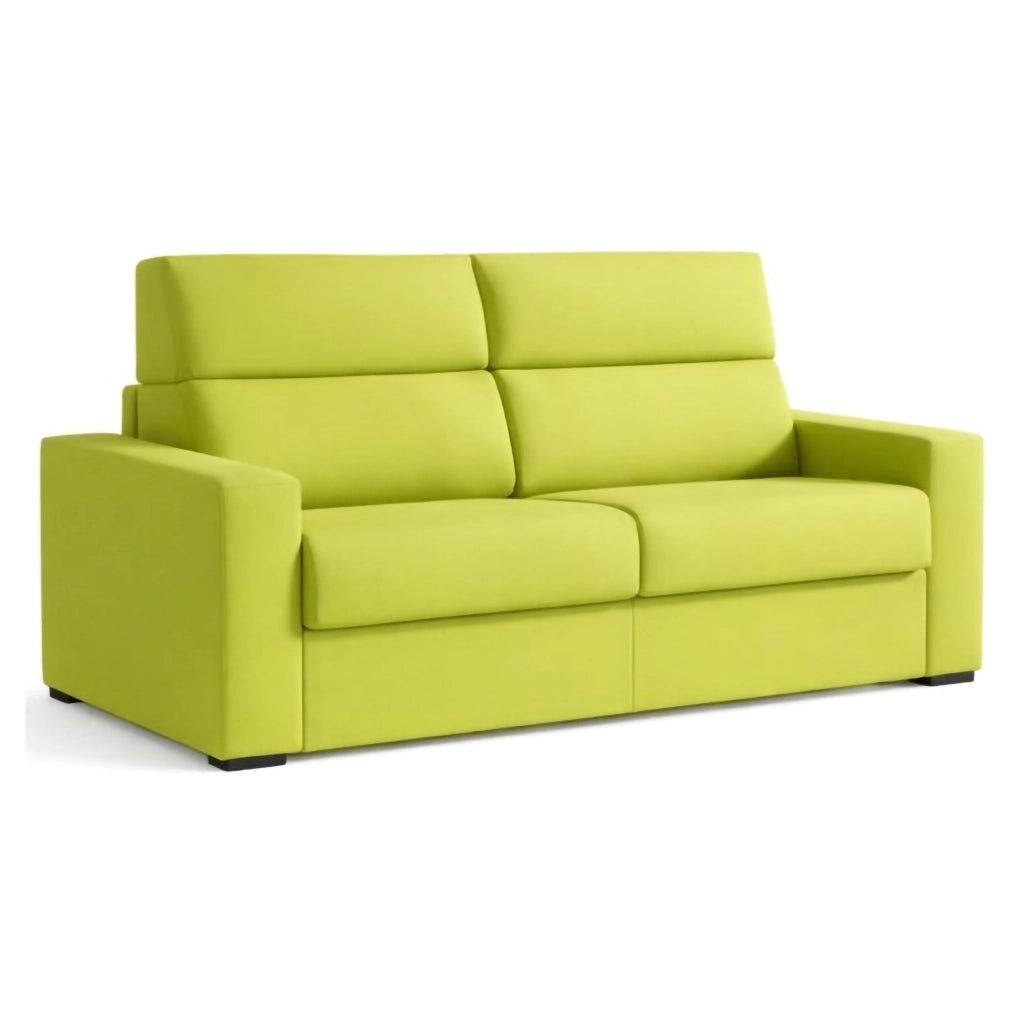 Ecate, Divano Letto 2 Posti Sfoderabile Made in Italy, 200x95 cm Verde
