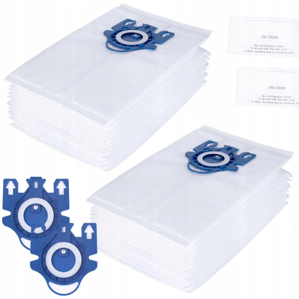 Sacchetti e Filtri per Aspirapolvere compatibile con Miele, Ariston, Hoover – Microfibra 3D, Filtrazione 99,9%, Set 24+4