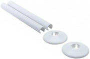 Set di coperture di tubi radiatori da 2 - 15 millimetri - Acciaio inox - Estetica moderna - Duraturo - Facile da pulire - Coperture di tubi