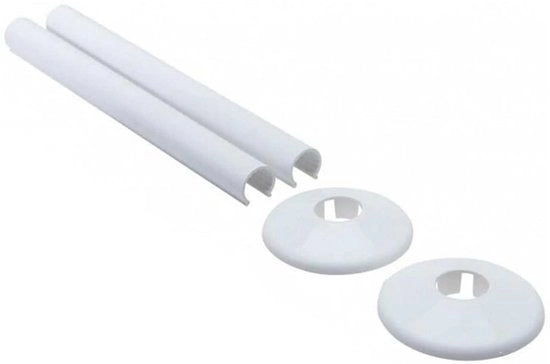 Set di coperture di tubi radiatori da 2 - 15 millimetri - Acciaio inox - Estetica moderna - Duraturo - Facile da pulire - Coperture di tubi