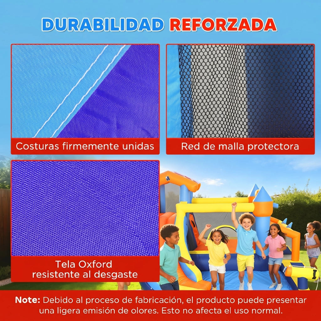 Castello gonfiabile acquatico 8 in 1 ¨C zephmum ¨C con soplador 550W