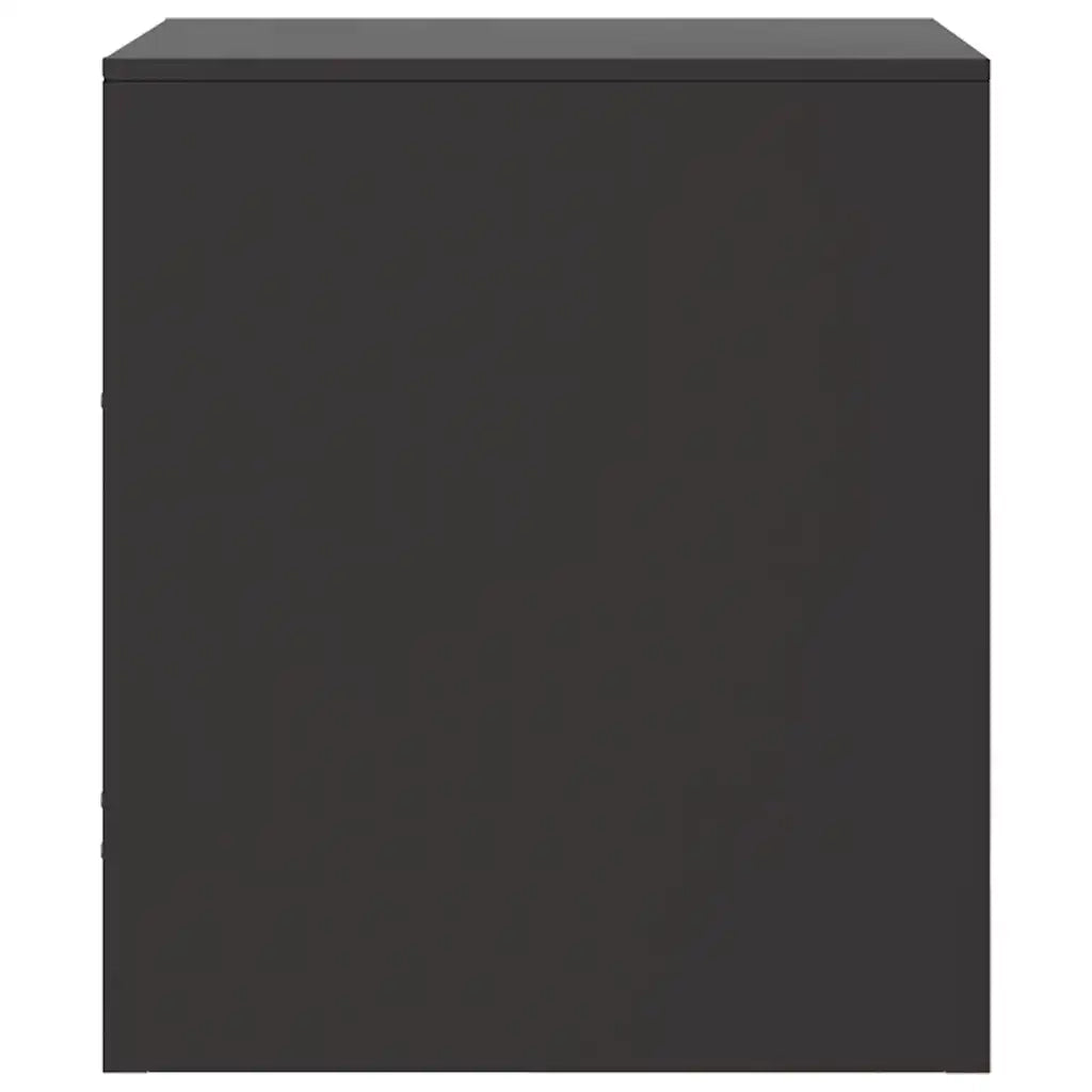 Comodini 2 pz-Set di 2 Tavolino da notte Neri 34,5x39x44 cm in Acciaio 151214