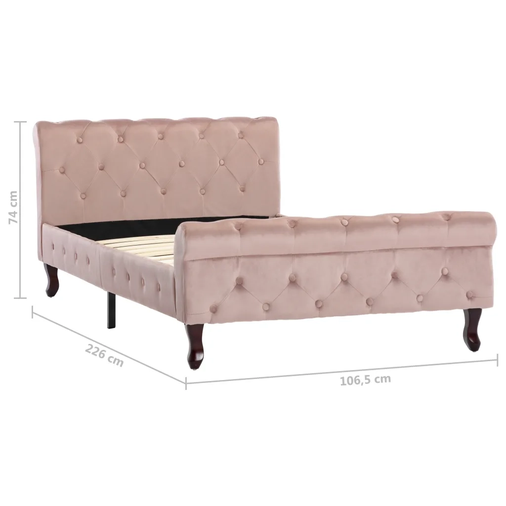 Giroletto Rosa in Velluto 100x200 cm 288565