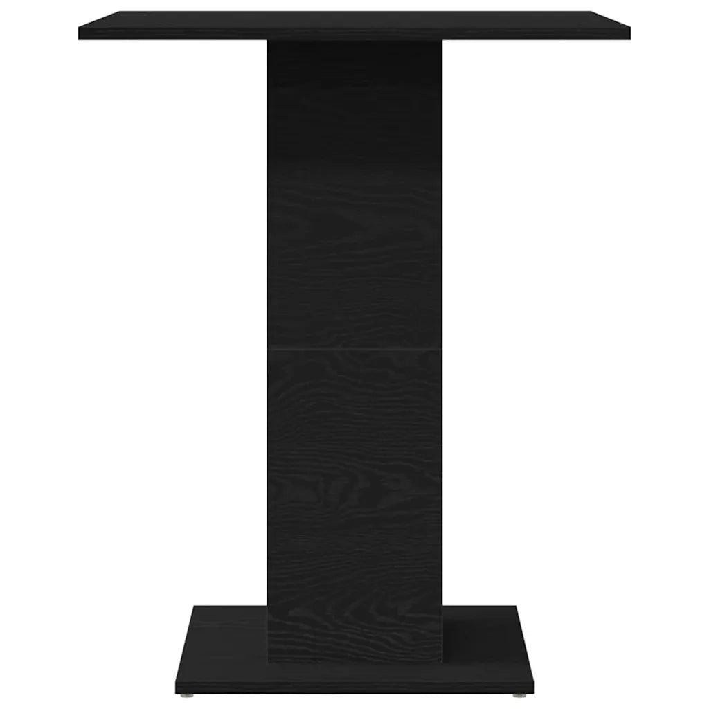 Tavolo da bistrot Rovere Nero 60x60x75 cm in Legno Multistrato 862494