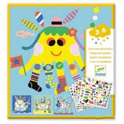 Creare con gli adesivi,Animali Marini,Djeco,Eta 3-6 anni