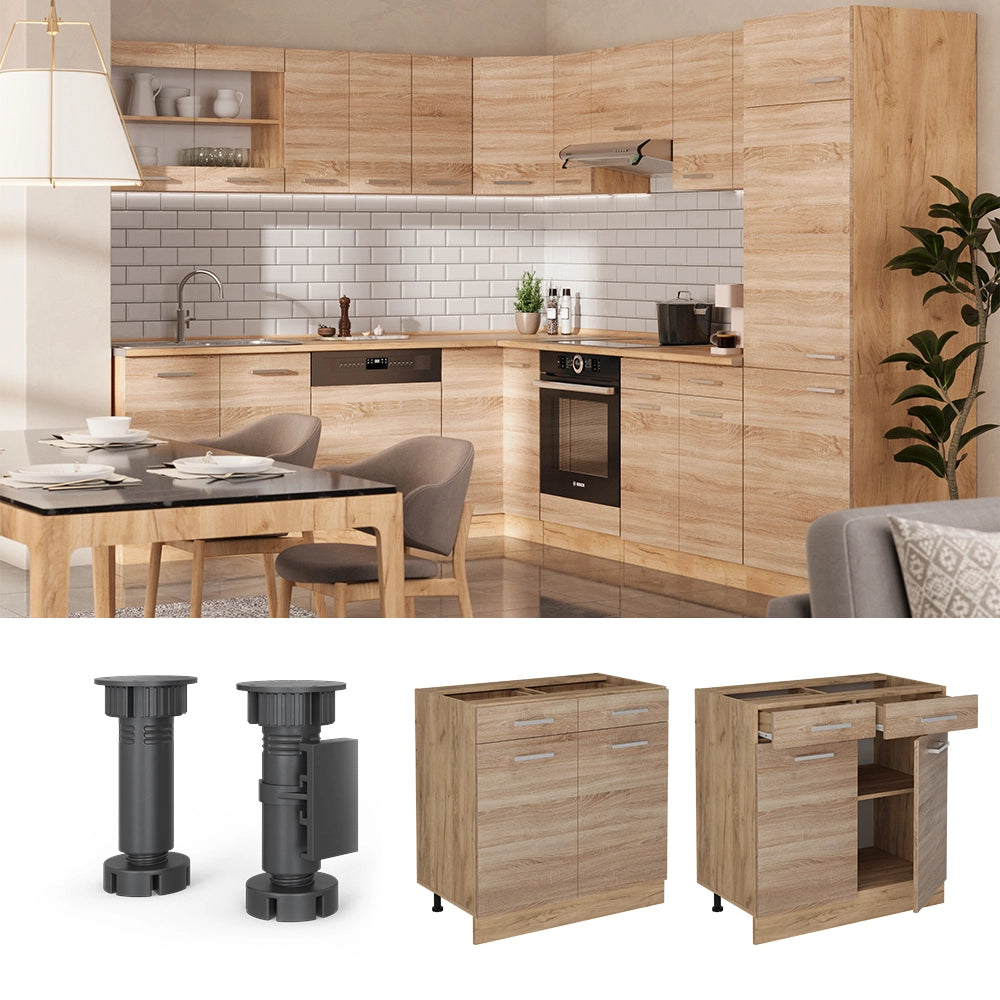 Vicco Mobiletto base per cucina Sonoma 80 cm PL Marmo