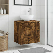 Mobile Lavabo da Parete Rovere Fumo 49,5 x 41 x 64,5 cm 890397