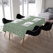 Tappeto per tavolo 142 x 180 cm per 4 a 6 posti, tavolo da pranzo, 100% cotone, lavabile in macchina, sostenibile, rettangolare, per uso domestico, ristorante, evento
