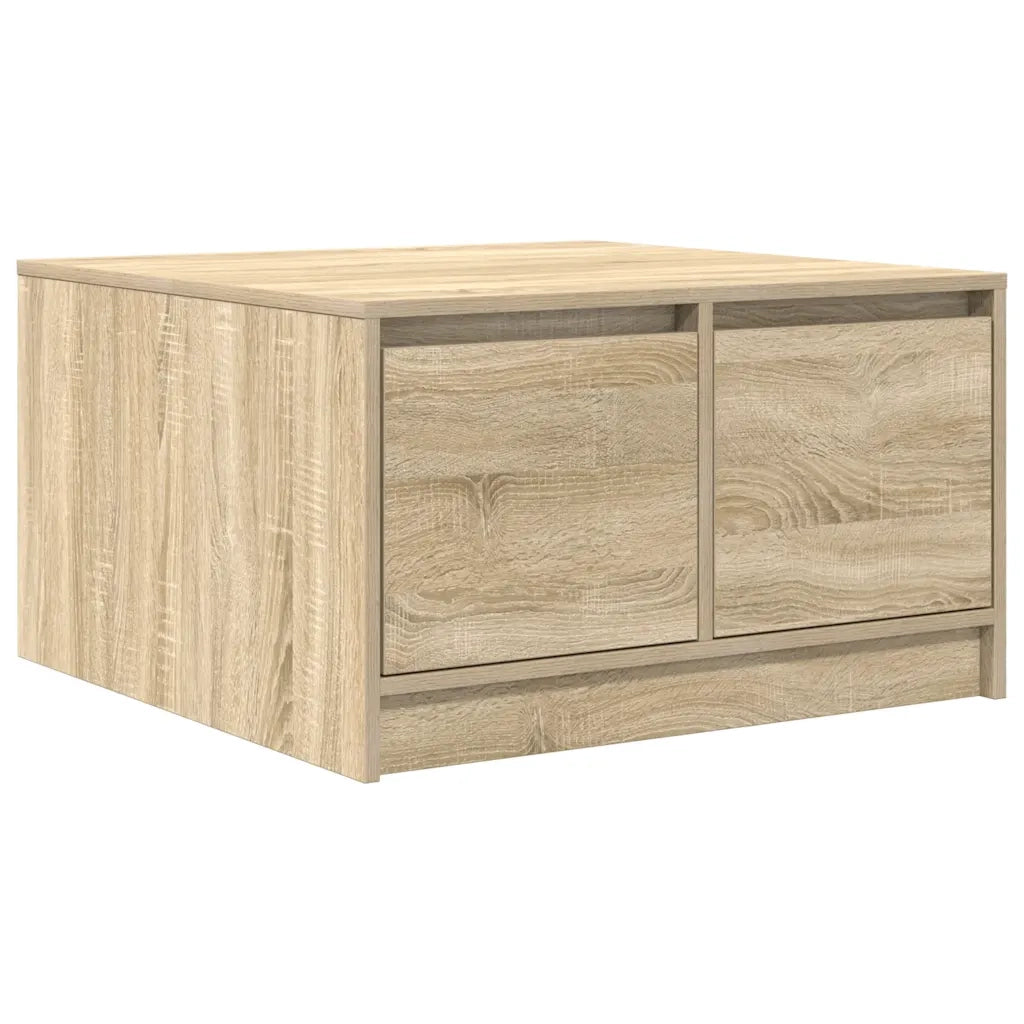 Tavolino da salotto | Tavolino da caff¨¨ | Tavolino da Soggiorno con Cassetti Rovere Sonoma 70,5x70x40 cm