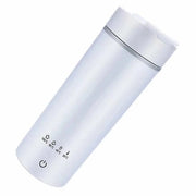 Caldiotti per viaggio, becher di acqua calda elettrico, becher di acqua calda mini, becher isolato da 475 ml, isolamento a doppia parete, adatto per latte e caffè.