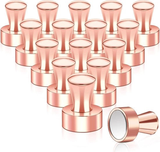 Magnetici forti a neodimio - 16 pezzi - rosso oro