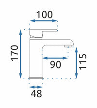 Rubinetto Da Lavabo Rea Bloom Gold Low