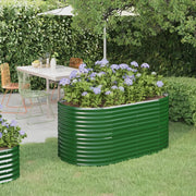 Letto Giardino Acciaio Zincato 152x80x68 cm Verde 318948
