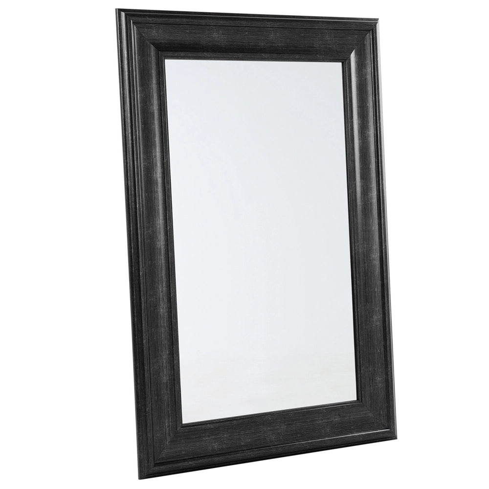 Specchio da parete sospeso Nero 61 x 91 cm in materiale sintetico ispirato allo stile minimalista scandinavo