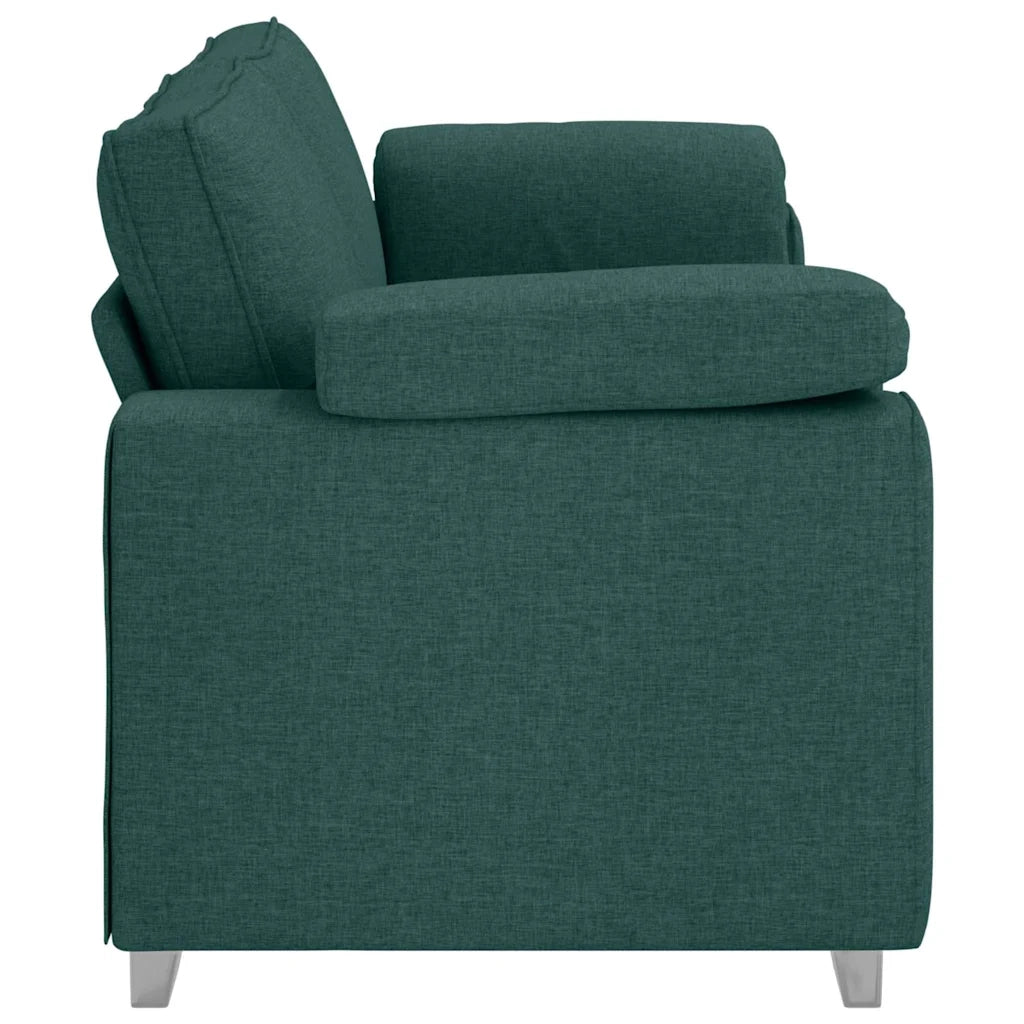 Divano | Divano da soggiorno | Sofa 3-Persone Verde Scuro 220 cm Tessuto