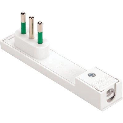 SPINA MOBILE RIBASSATA CLOCK FME - BIANCO 2P+T 10A- 3 pezzi