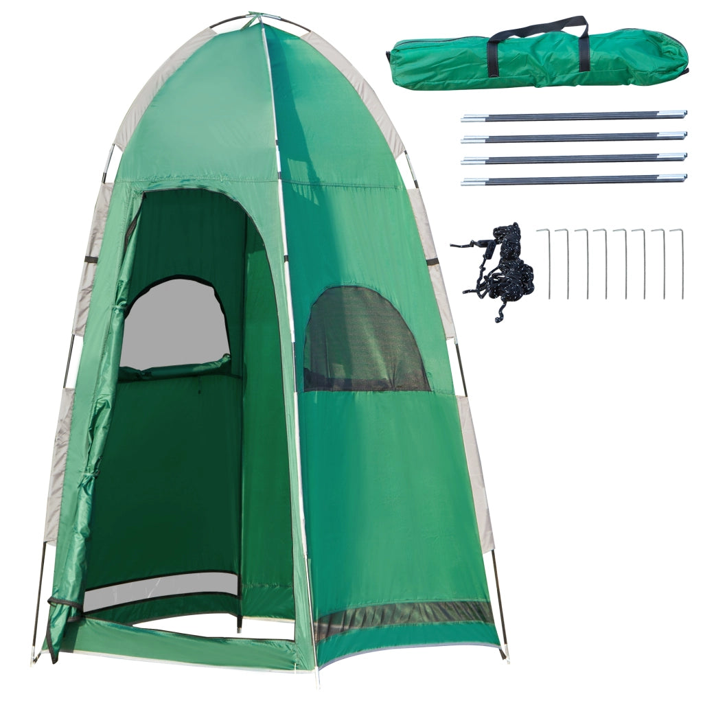 Tenda da Doccia con Ingresso a Cerniera ¨C zephmum ¨C Verde 122x122x213 cm