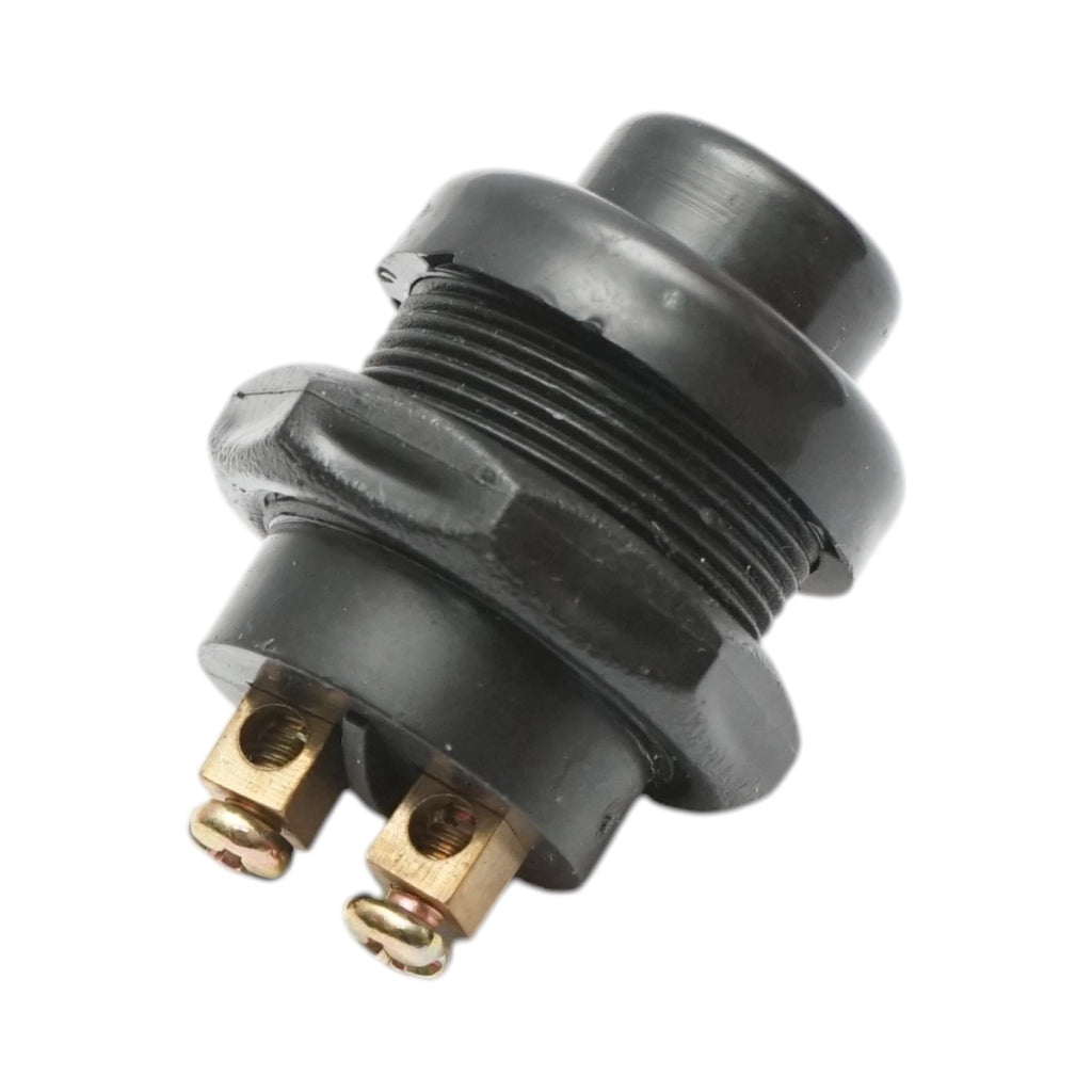 Pulsante di avviamento 12V/10A–24V/5A nero con 2 pin universale