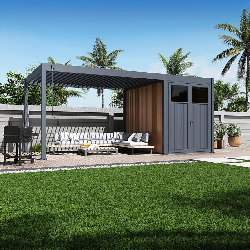 Pool house da 18m² - 6x3M - Antracite
