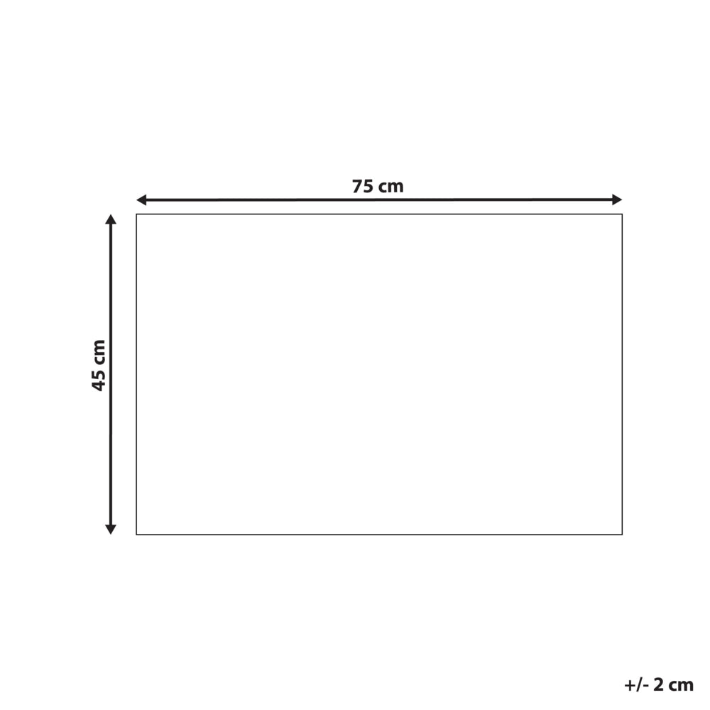 Zerbino in poliestere naturale con fondo in gomma nera antiscivolo 45 x 75 cm Stampa pettine di miele Decorazione moderna per interni