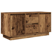 Mobile porta TV con illuminazione a LED e vano contenitore 100 x 41 x 50 cm stile moderno finitura legno anticato 02_0051624