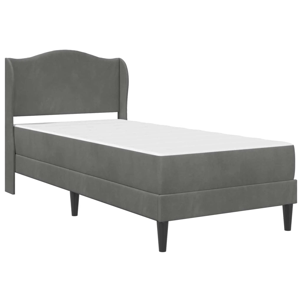 Struttura del letto Grigio Scuro 100 x 200 cm Velluto 3415185