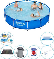 Piscina in Acciaio Rond 366x76 cm - 7-delig - Piscina con Accessori