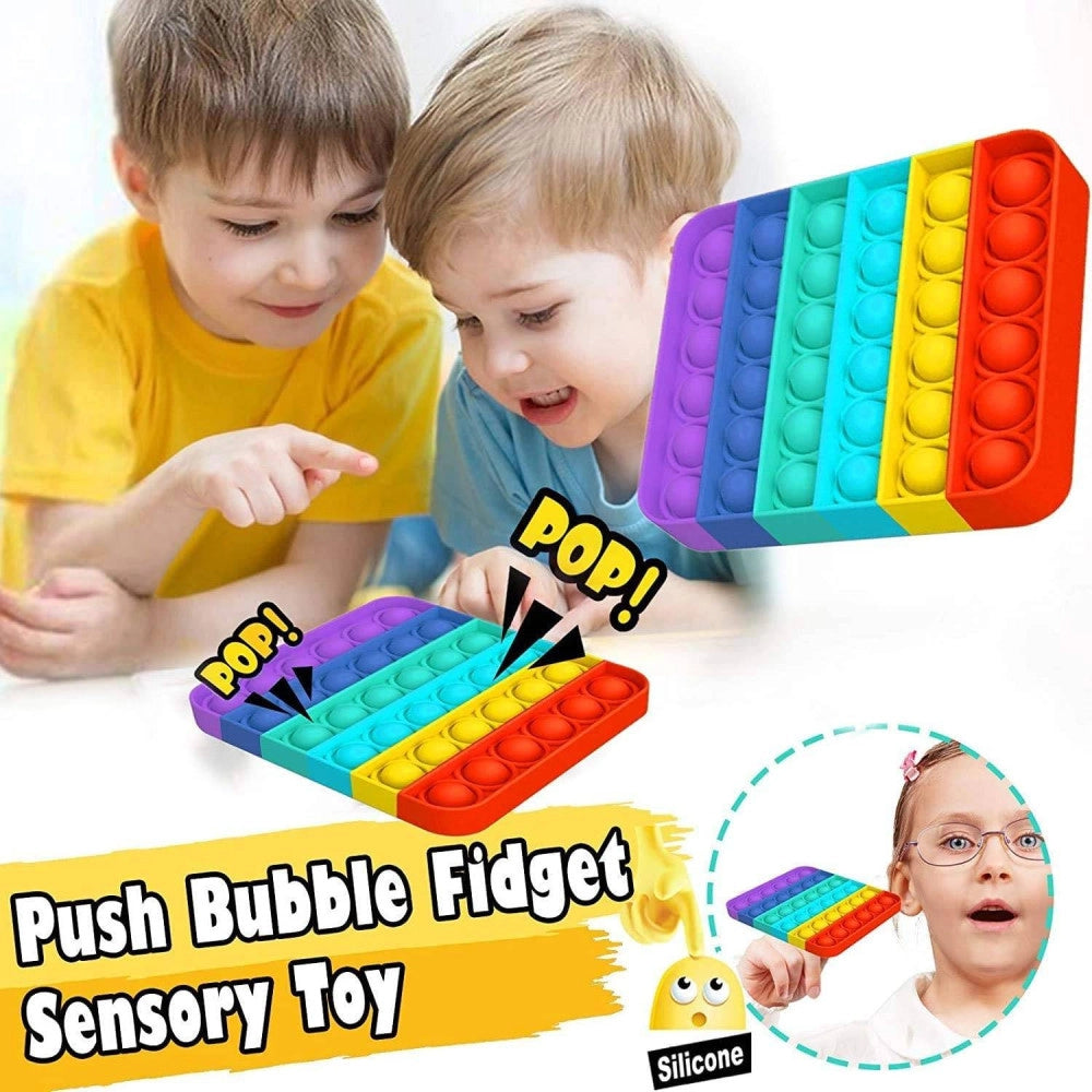 Trade Shop - Push Popit Bolle Fidget Giocattolo Antistress Sensory Bubble Gioco Per Bambini -